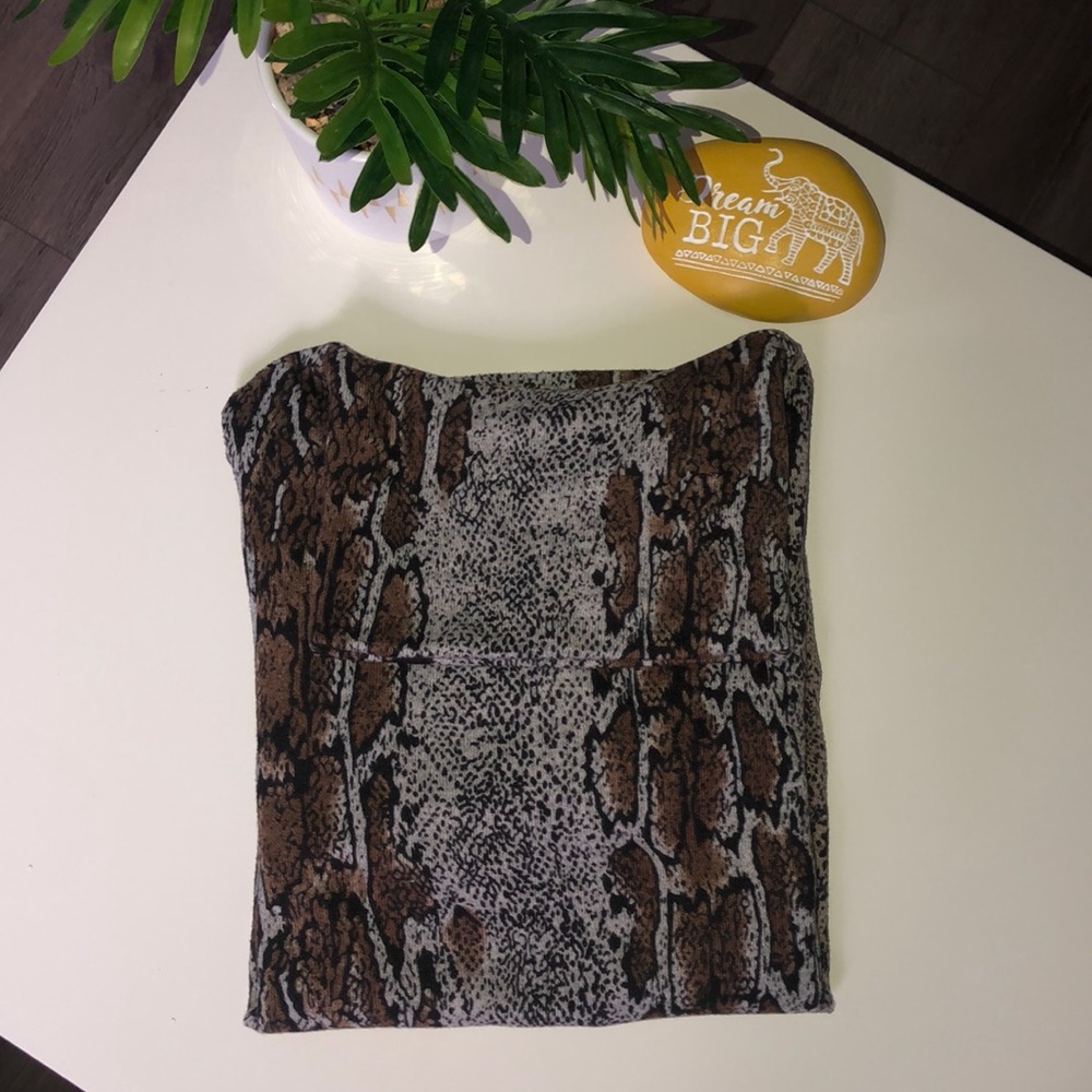 Zara Basic Snake print Turtleneck